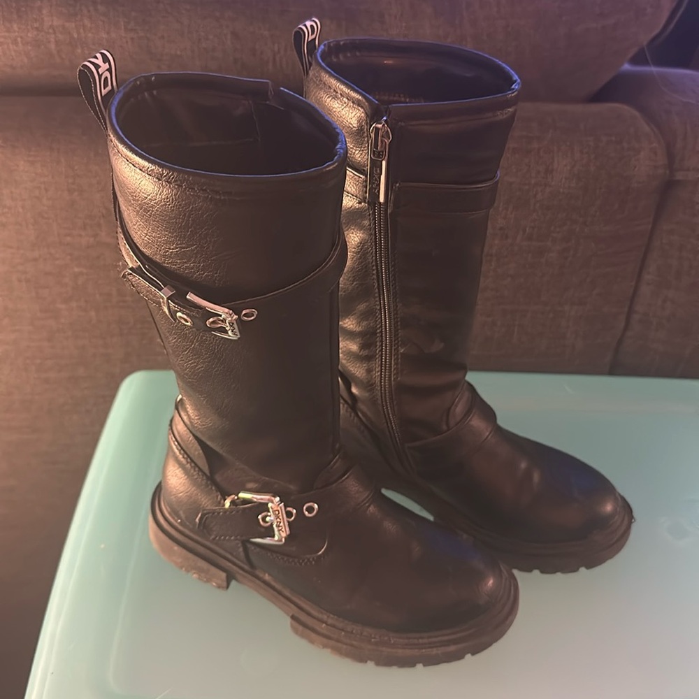 DKNY Moto Boots Kids Size 12